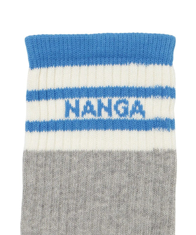 NANGA / LINE RIB 7DAYS SHORT SOCKS 撞色羅紋短筒襪