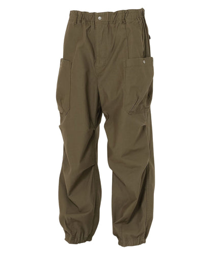 NANGA BACK SATIN EASY CARGO PT / 立體輪廓感後綿斜紋多口袋抽繩工作褲