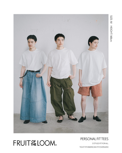 FRUIT OF THE LOOM  Personal Fit 3P PACKTEE HEAVY / 三件裝重磅圓領T恤