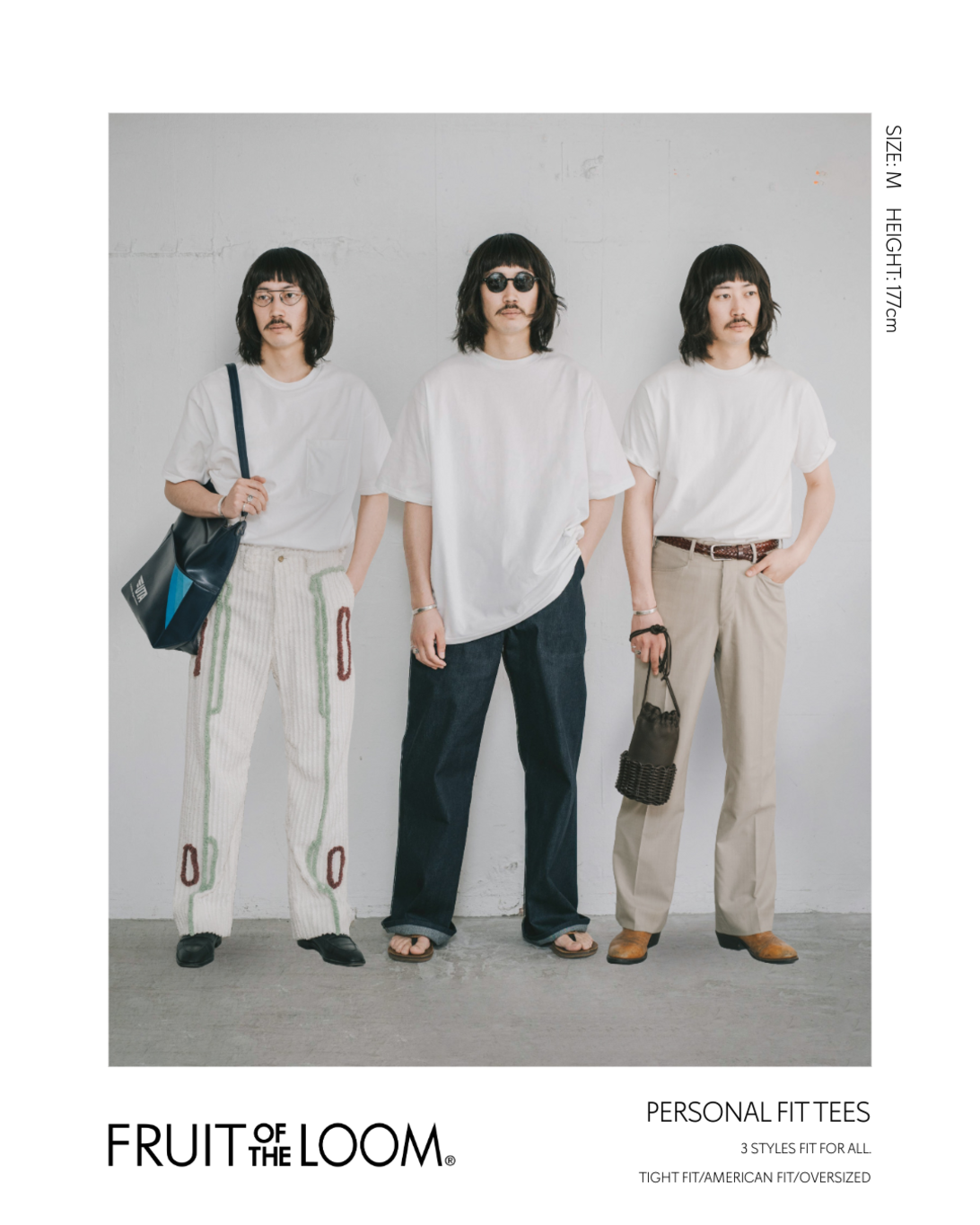FRUIT OF THE LOOM  Personal Fit 3P PACKTEE HEAVY / 三件裝重磅圓領T恤