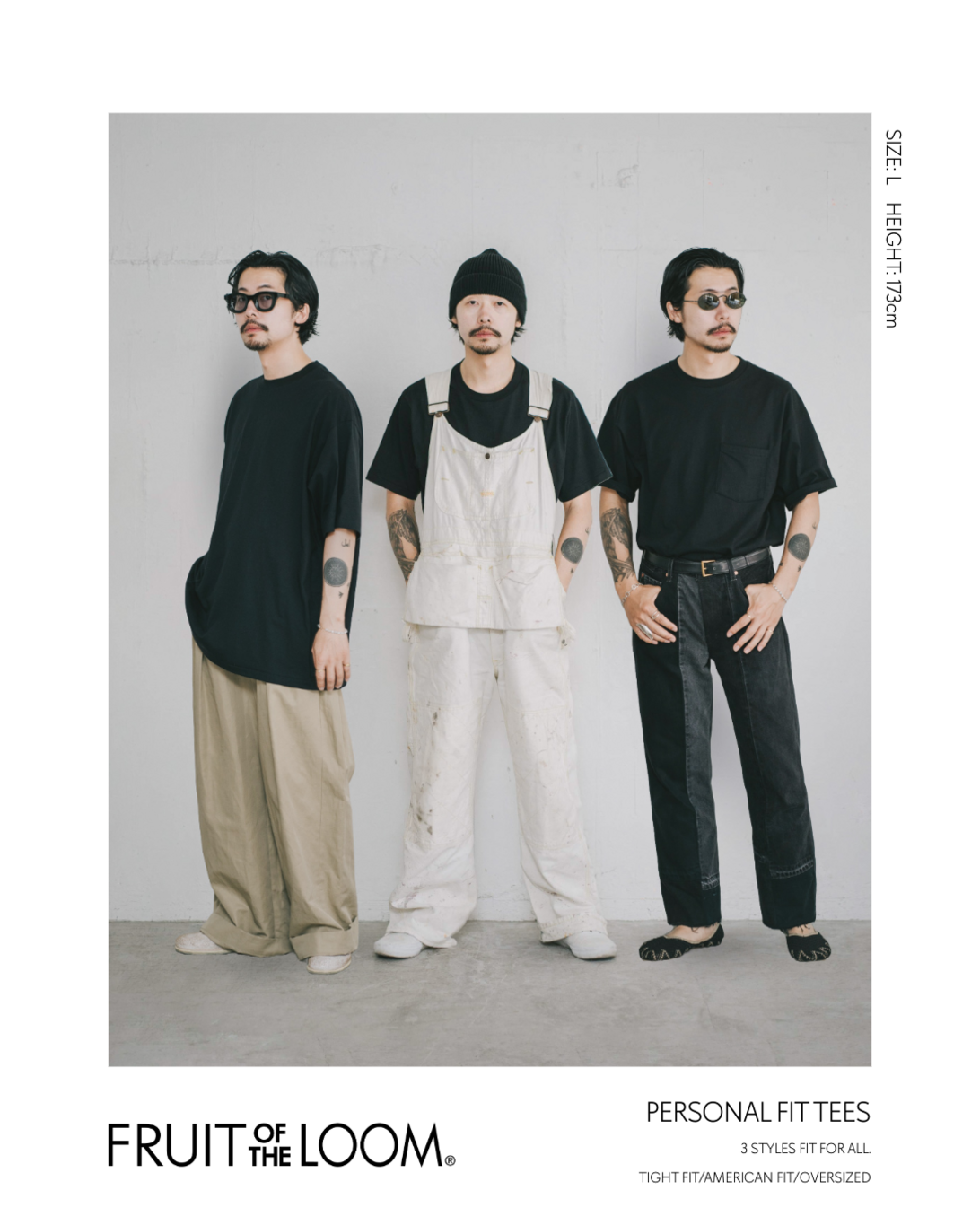 FRUIT OF THE LOOM  Personal Fit 3P PACKTEE HEAVY / 三件裝重磅圓領T恤