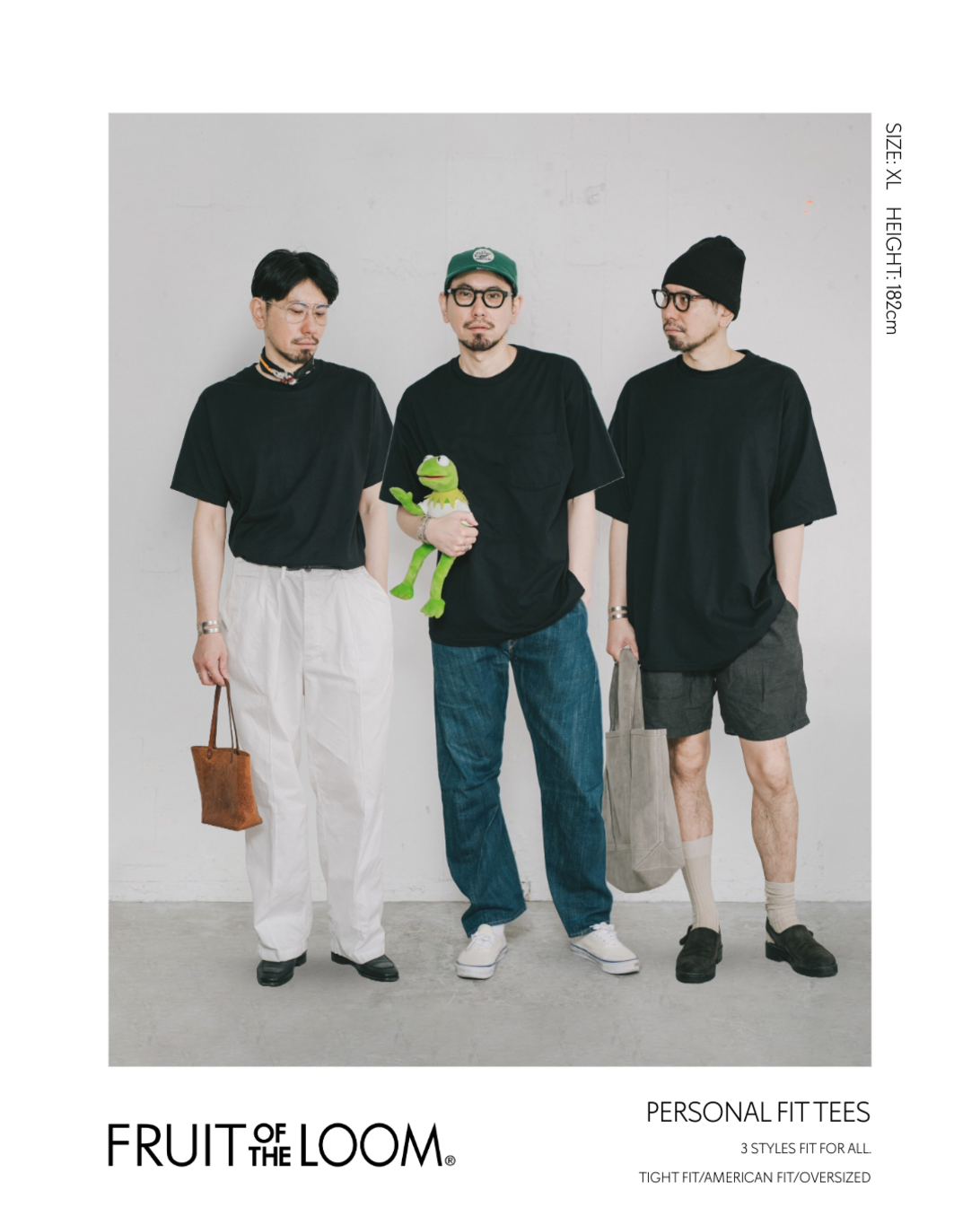 FRUIT OF THE LOOM  Personal Fit 3P PACKTEE HEAVY / 三件裝重磅圓領T恤