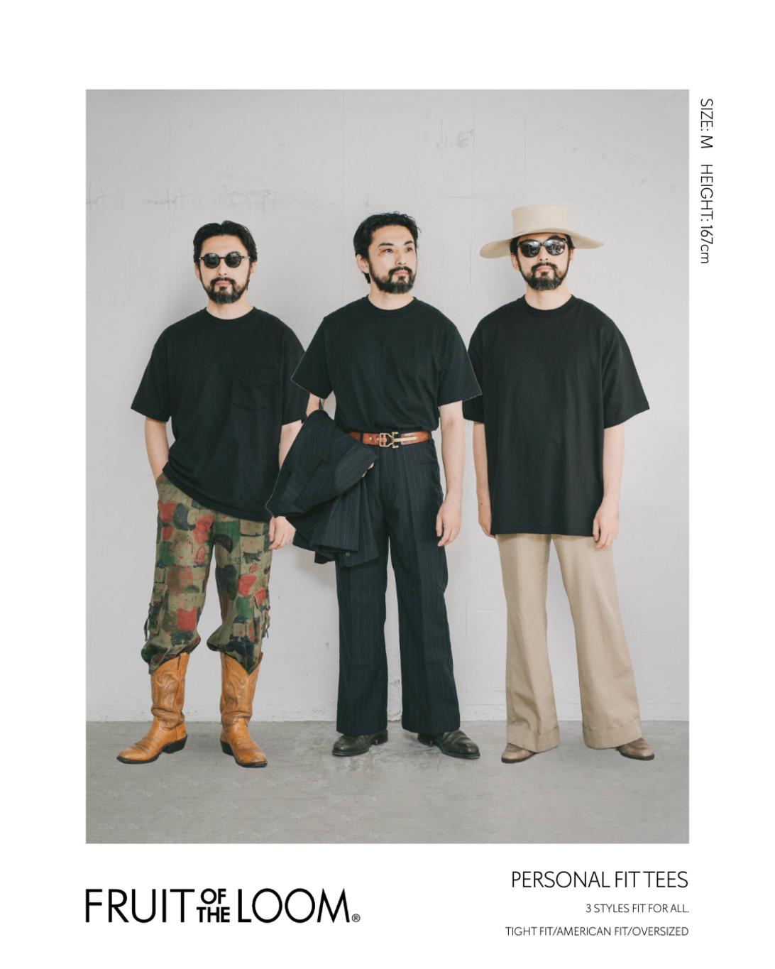 FRUIT OF THE LOOM  Personal Fit 3P PACKTEE HEAVY / 三件裝重磅圓領T恤