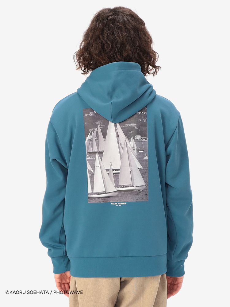 HELLY HANSEN  / 別注海洋印花連帽衫