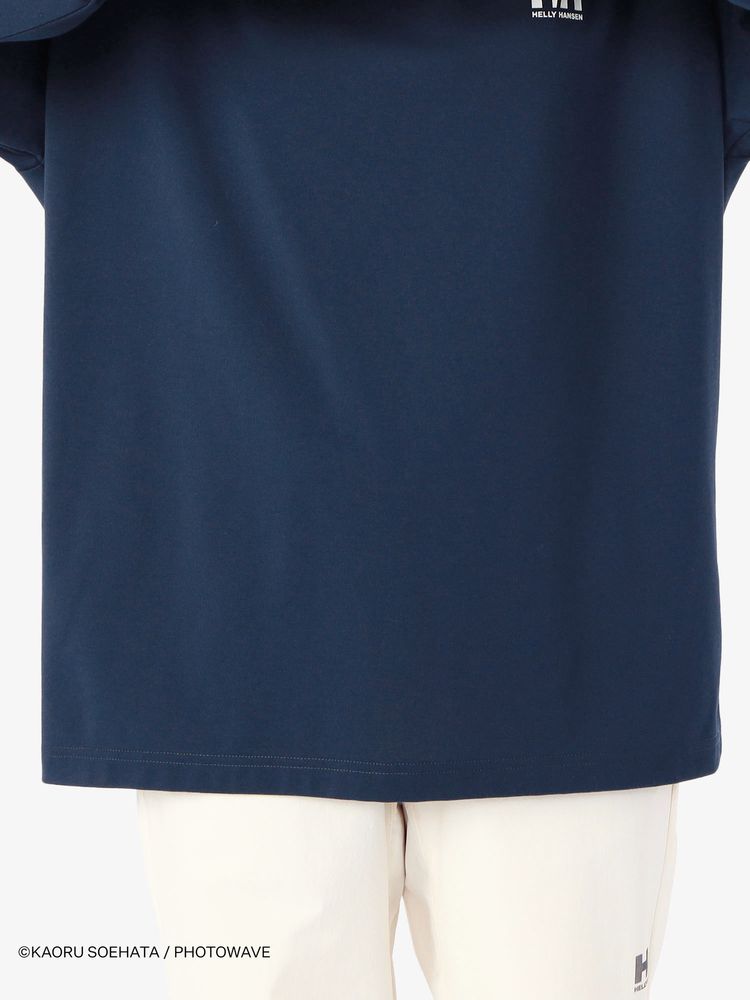 HELLY HANSEN  / 別注海洋印花長袖T恤