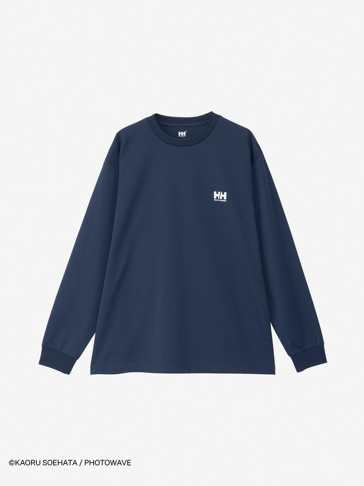 HELLY HANSEN  / 別注海洋印花長袖T恤