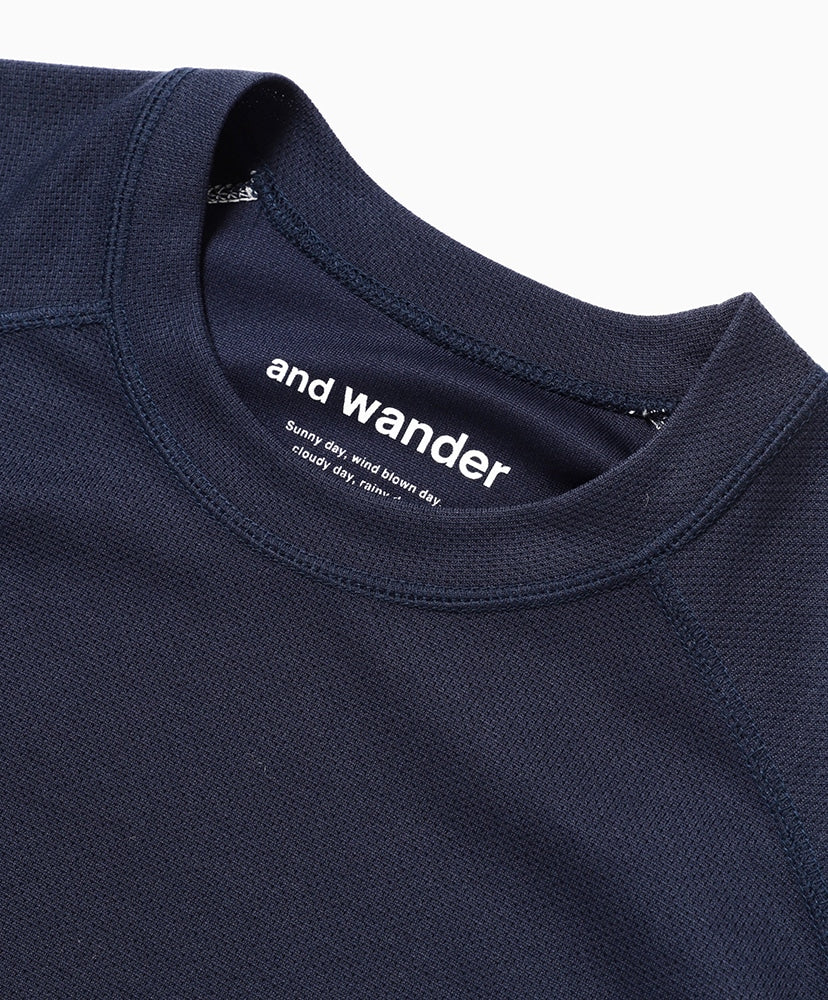 and wander Dry Jersey Raglan SS T / 機能 短袖T恤