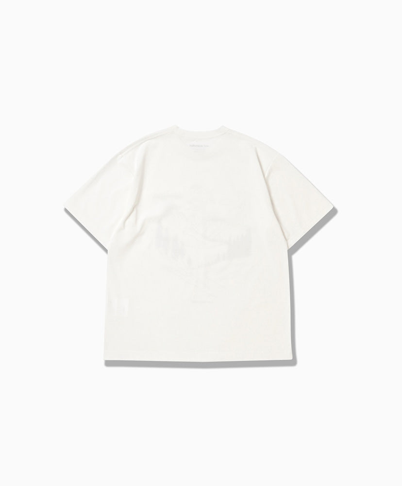 and wander BACK TO NATURE Printed SS T / 山景短袖T恤