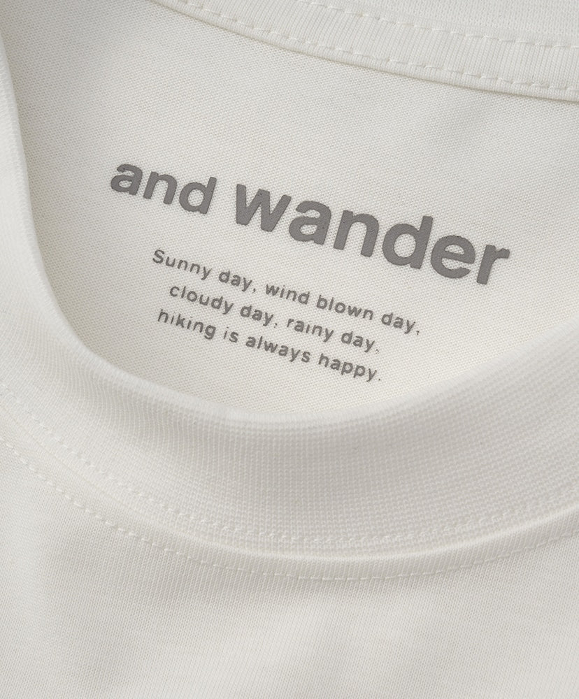 and wander Gracier Printed SS T / 山景短袖T恤