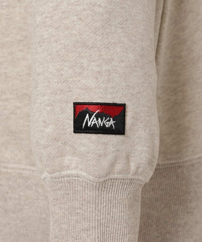 NANGA ECO HYBRID BOX LOGO SWEATSHIRT(UNISEX) / 拉克蘭袖 圓領衫