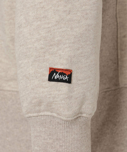 NANGA ECO HYBRID MINI BOX LOGO EMBROIDERY SWEATSHIRT / 刺繡小標 圓領衫