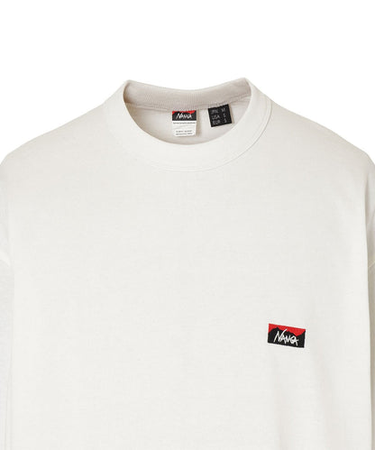 NANGA ECO HYBRID BOX LOGO EMBROIDERY L/S TEE(UNISEX) / 刺繡長袖T恤