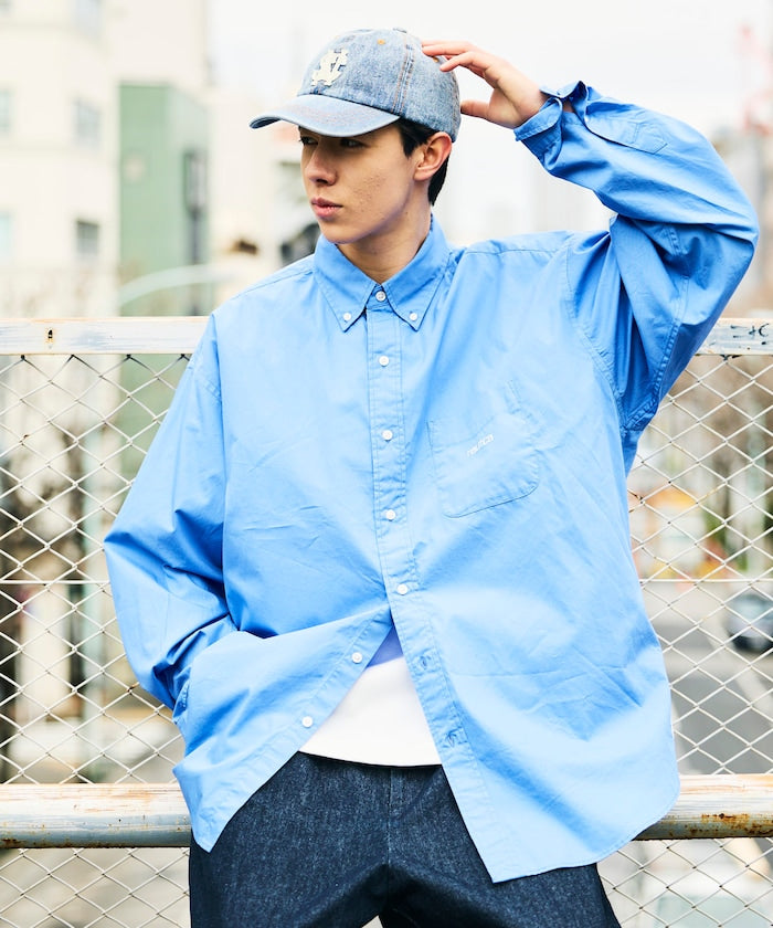 NAUTICA JP / 經典平紋寬版鈕扣領襯衫