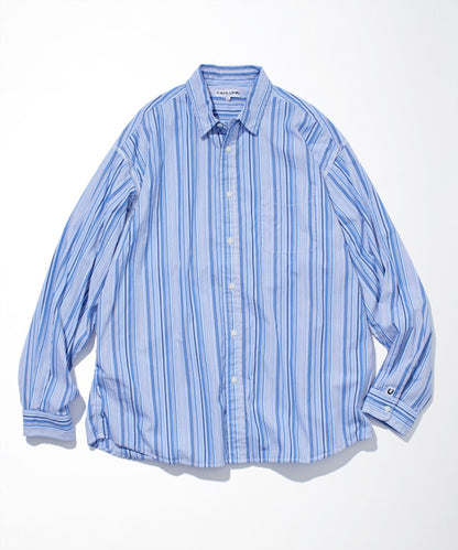 CAHLUMN Magazine Pocket Chain Stitch Shirt / 雜誌口袋寬布布料B.D襯衫