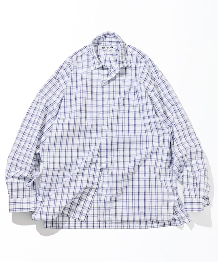 CAHLUMN Broadcloth Shirt / 高密度棉質  格紋襯衫