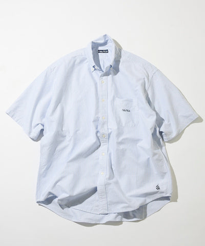 NAUTICA JP / 水洗牛津布 短袖襯衫