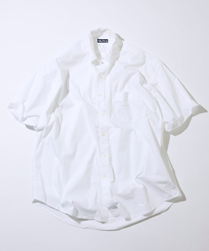 NAUTICA JP / 高密度平織棉布 短袖襯衫