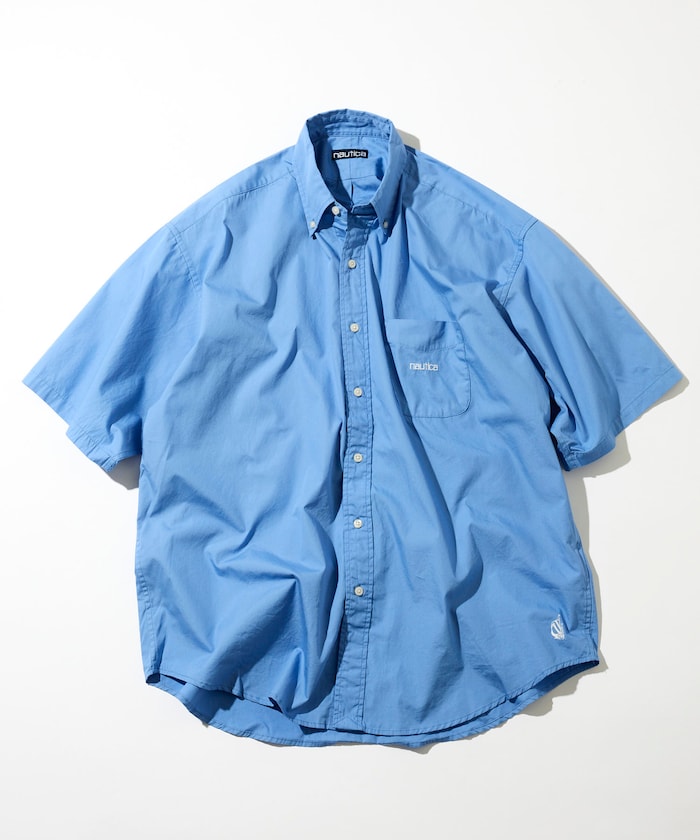 NAUTICA JP / 高密度平織棉布 短袖襯衫