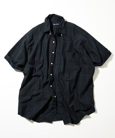 NAUTICA JP / 高密度平織棉布 短袖襯衫