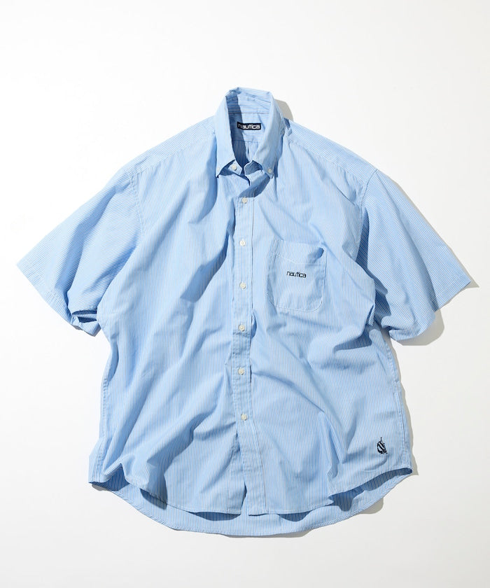 NAUTICA JP / Broad Stripe 條紋短袖襯衫