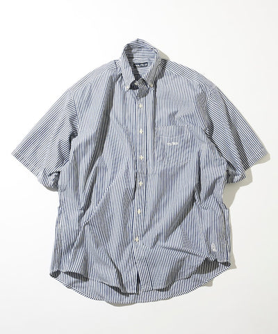 NAUTICA JP / Broad Stripe 條紋短袖襯衫