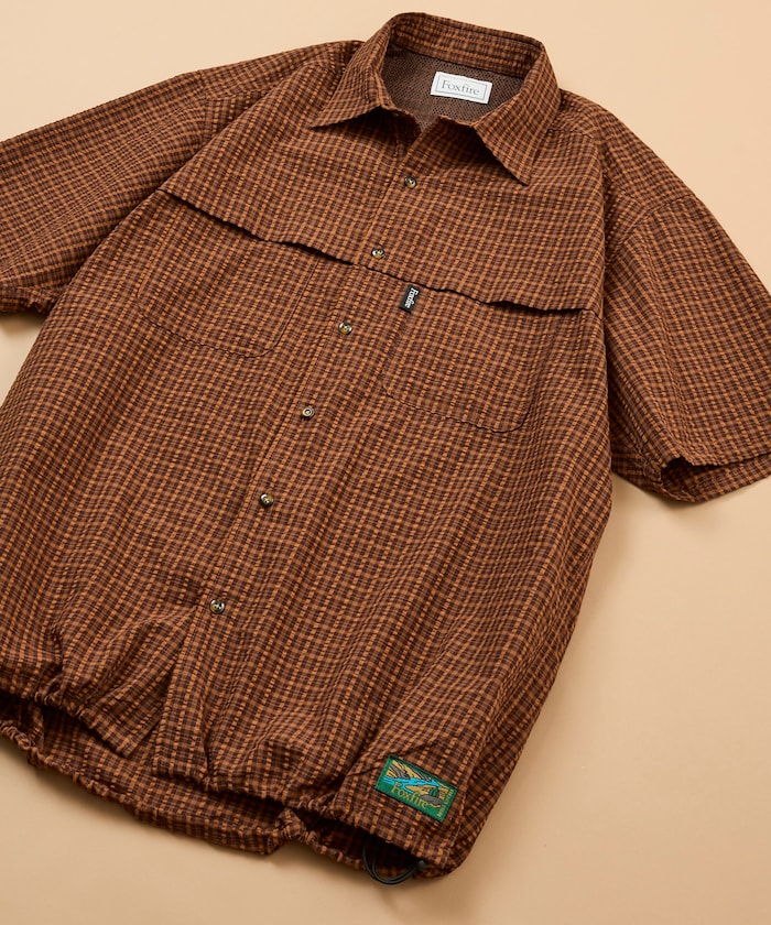 Foxfire × FREAK'S STORE / 多口袋結構 抽繩下擺 短袖襯衫