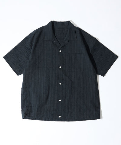FREAK’S STORE / 涼感 泡泡紗 抽繩短袖襯衫