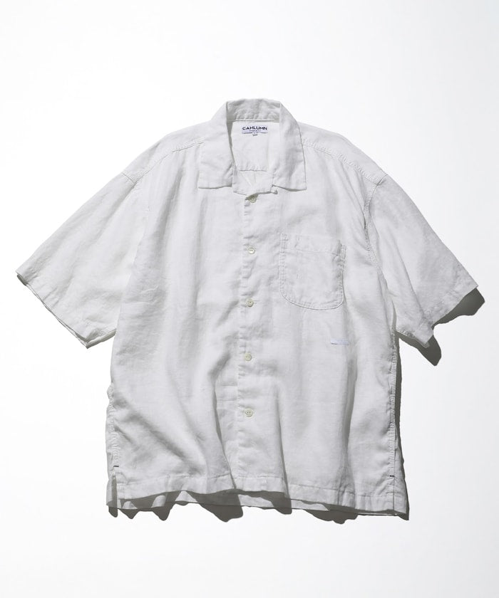 CAHLUMN Linen Open Collar Shirt / 亞麻 開襟襯衫