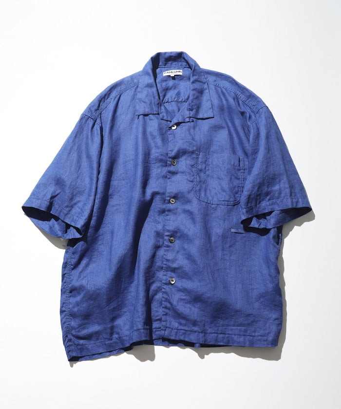 CAHLUMN Linen Open Collar Shirt / 亞麻 開襟襯衫