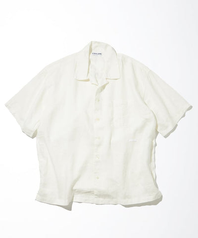 CAHLUMN Belgium Linen Open Collar Shirt 1.1 / 比利時亞麻開領 短襯衫