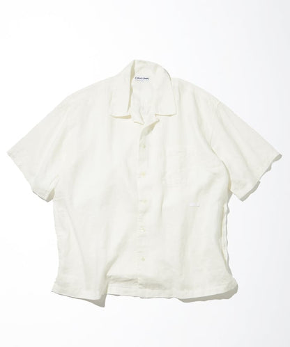 CAHLUMN Belgium Linen Open Collar Shirt 1.1 / 比利時亞麻開領 短襯衫