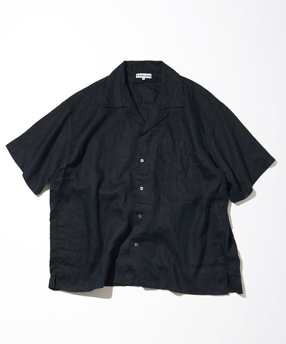 CAHLUMN Belgium Linen Open Collar Shirt 1.1 / 比利時亞麻開領 短襯衫