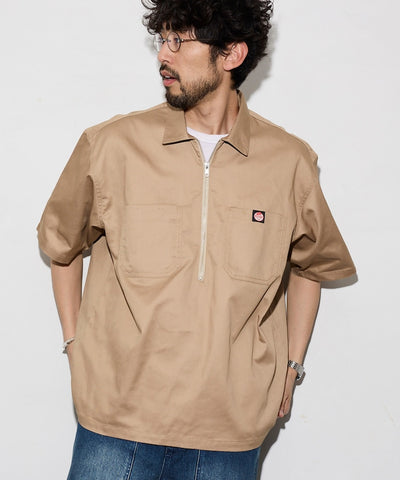 RED KAP × FREAK'S STORE / 半拉鍊工裝短袖 開襟衫