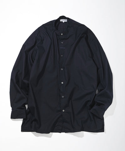 CAHLUMN Broadcloth Band Collar Shirt / 高密度平織棉布 立領襯衫