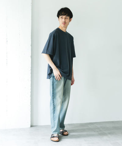 LACOSTE×DOORS　MOSS STITCH SHORT-SLEEVE T-SHIRTS / 鹿子布寬鬆短袖T恤