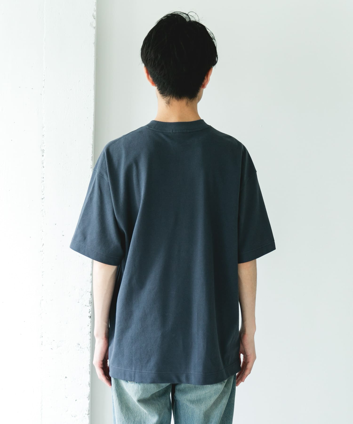 LACOSTE×DOORS　MOSS STITCH SHORT-SLEEVE T-SHIRTS / 鹿子布寬鬆短袖T恤