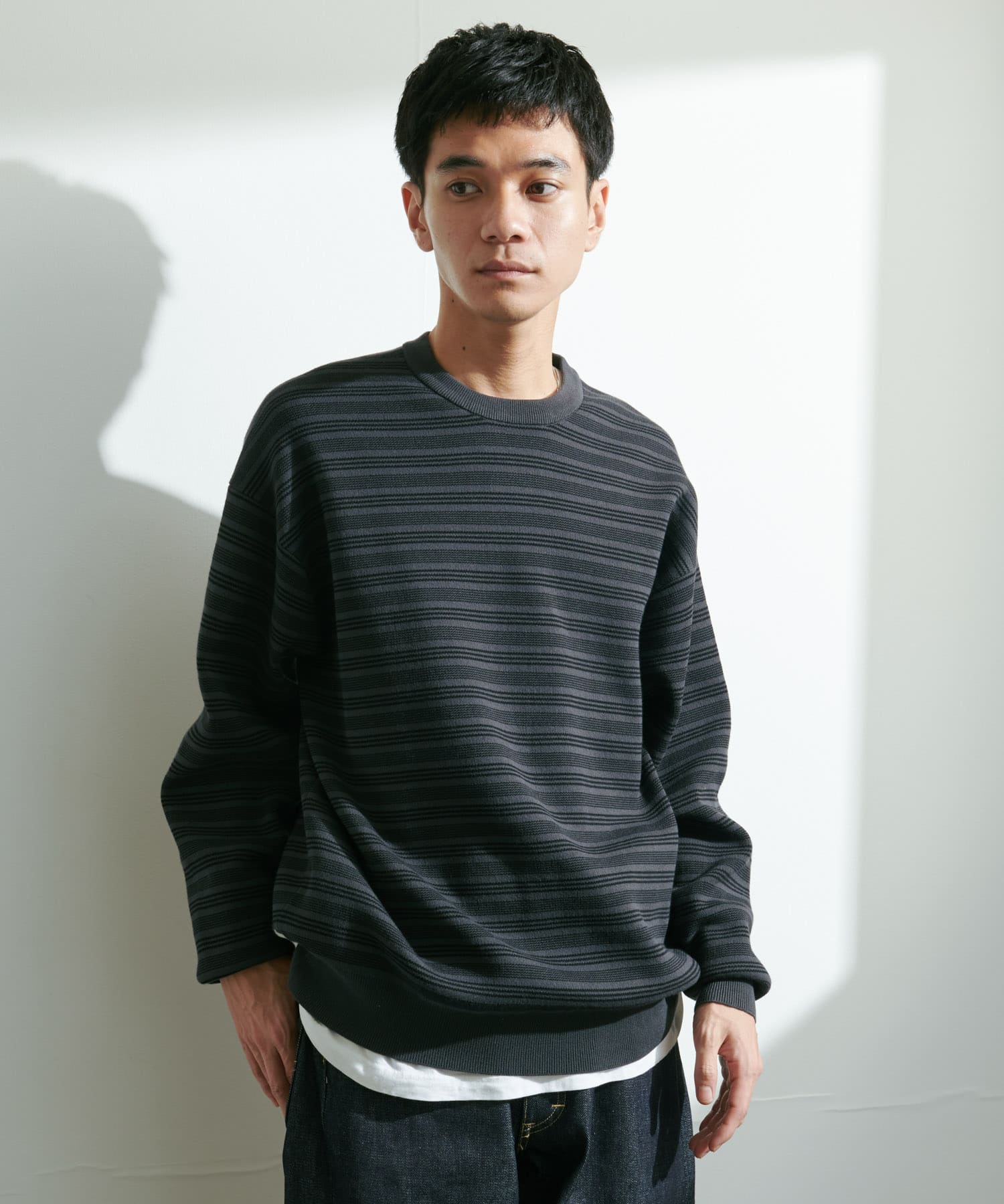 URBAN RESEARCH / UR TECH Renew Knit 輕量機能圓領針織衫