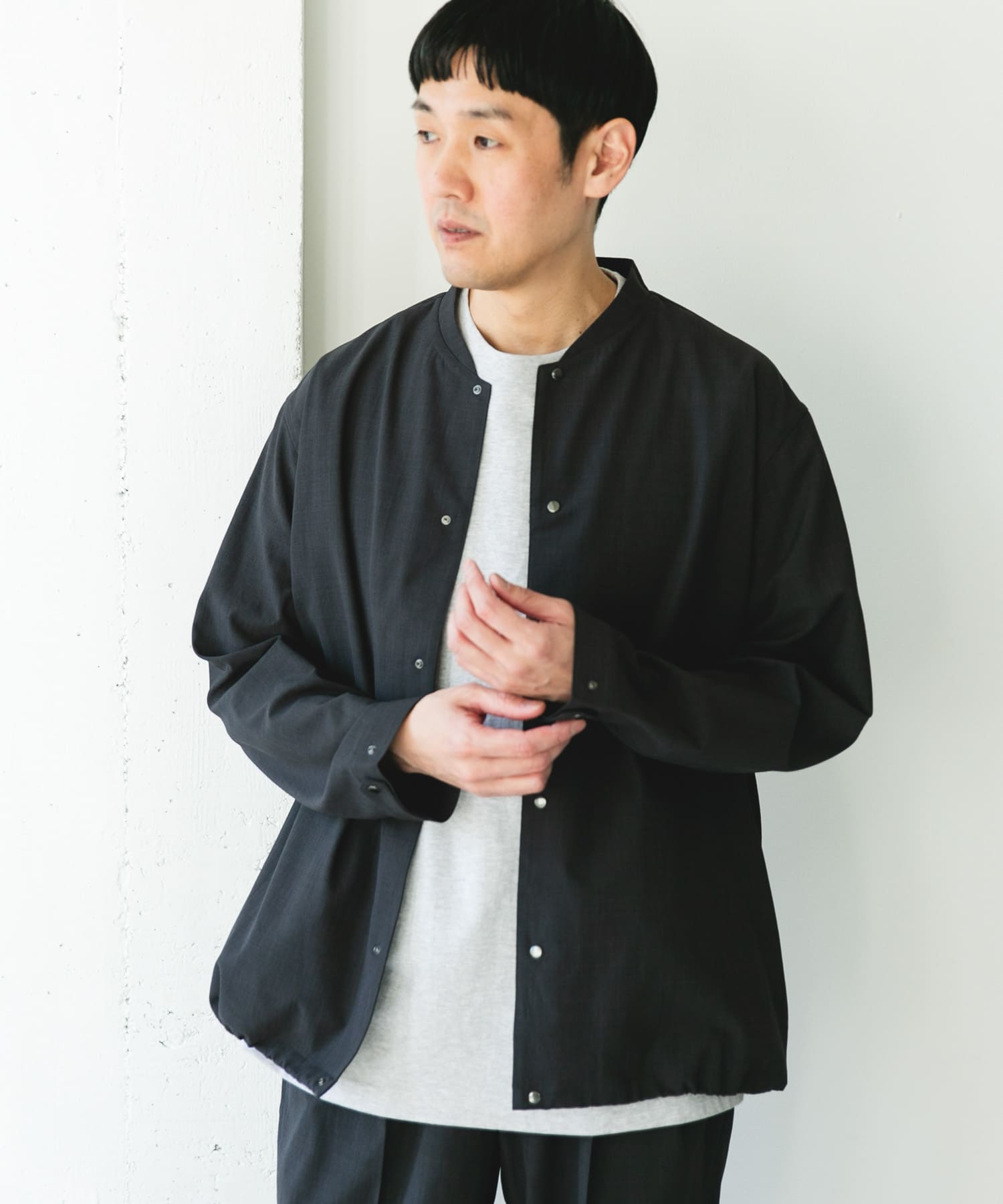 URBAN RESEARCH / 快速乾燥抗 UV 無領輕量機能外套