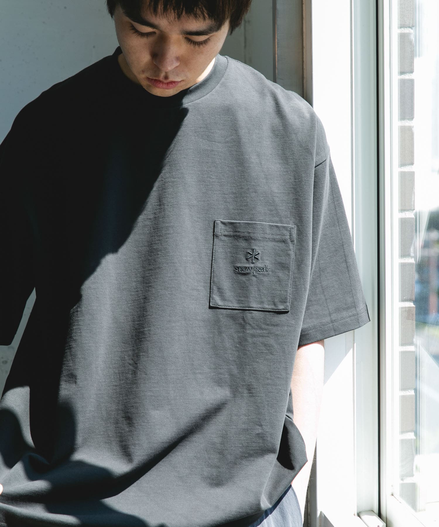 Snow Peak Apparel×DOORS　POCKET LOGO SHORT-SLEEVE T-SHIRTS / 口袋刺繡短袖T恤