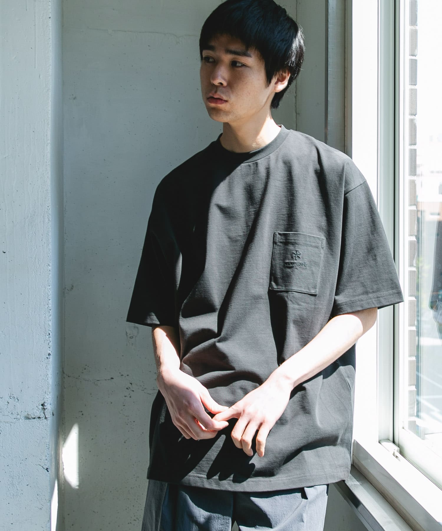 Snow Peak Apparel×DOORS　POCKET LOGO SHORT-SLEEVE T-SHIRTS / 口袋刺繡短袖T恤