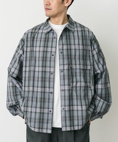 Snow Peak Snow Peak Apparel　FADE CHECK BREEZY SHIRTS / 淡色漸層格紋透氣襯衫