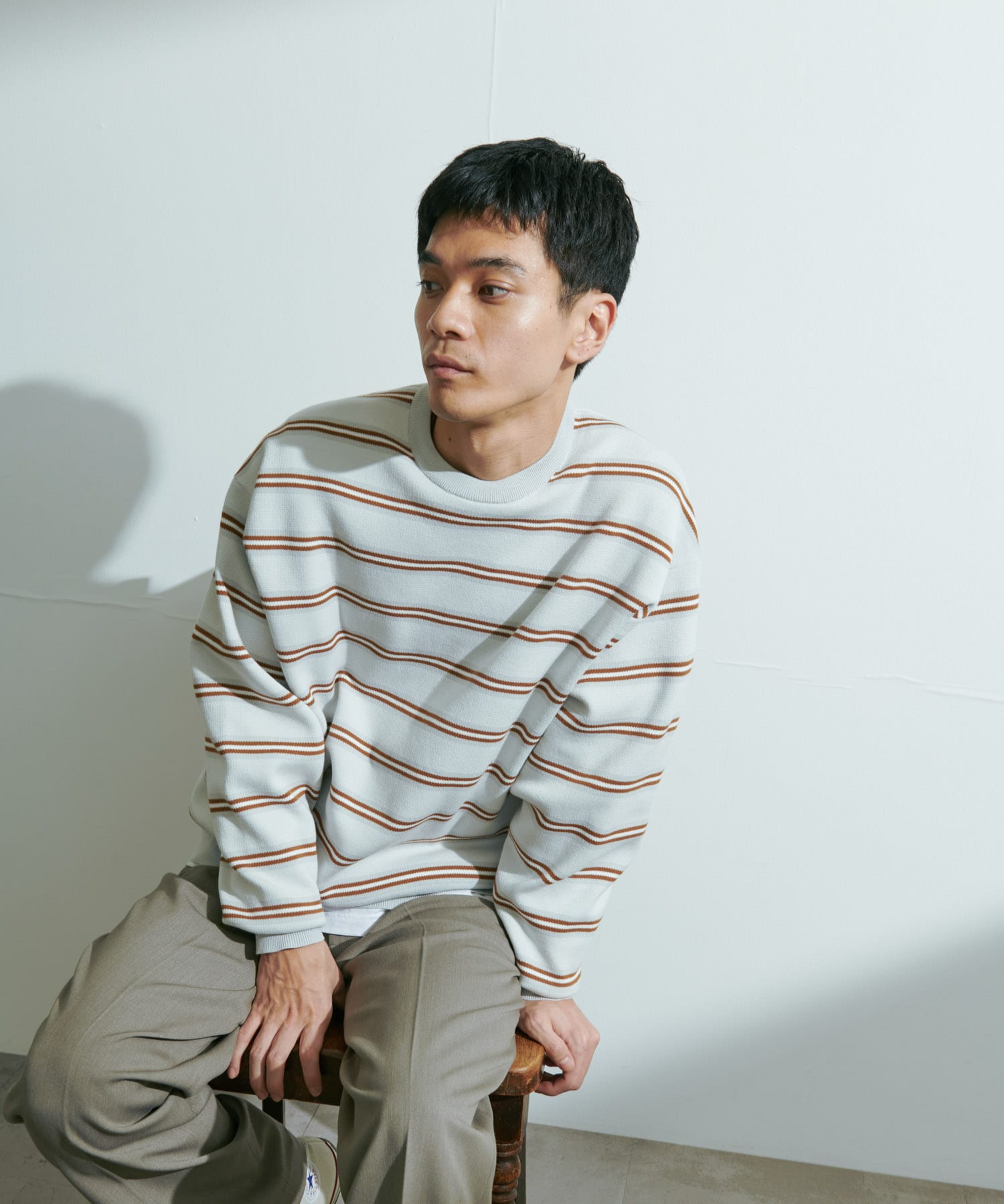 URBAN RESEARCH / UR TECH Renew Knit 輕量機能圓領針織衫