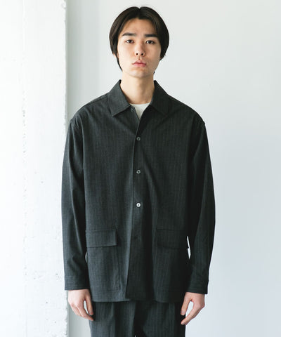 URBAN RESEARCH / 輕量羊毛質感襯衫外套