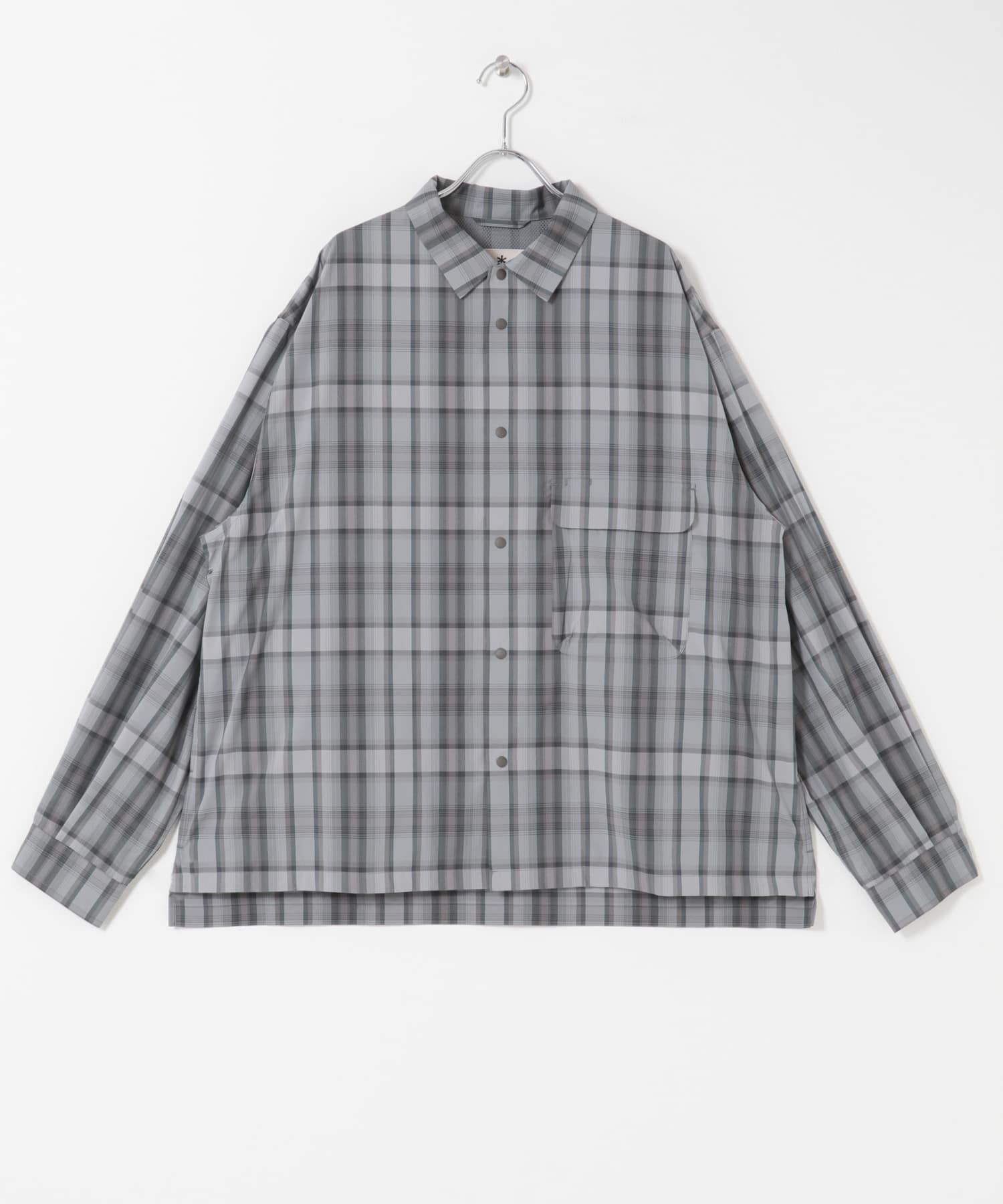 Snow Peak Snow Peak Apparel　FADE CHECK BREEZY SHIRTS / 淡色漸層格紋透氣襯衫