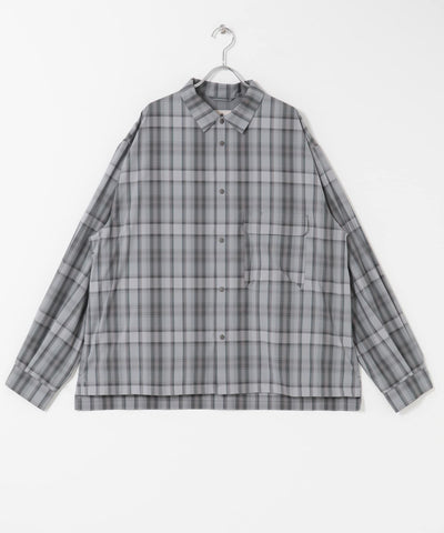 Snow Peak Snow Peak Apparel　FADE CHECK BREEZY SHIRTS / 淡色漸層格紋透氣襯衫