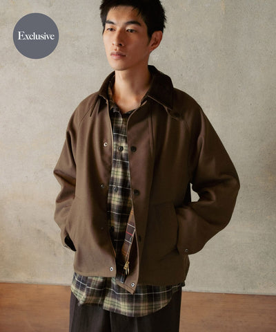 Barbour × URBAN RESEARCH / TRANSPORT 羊毛工裝外套（日本聯名限定）