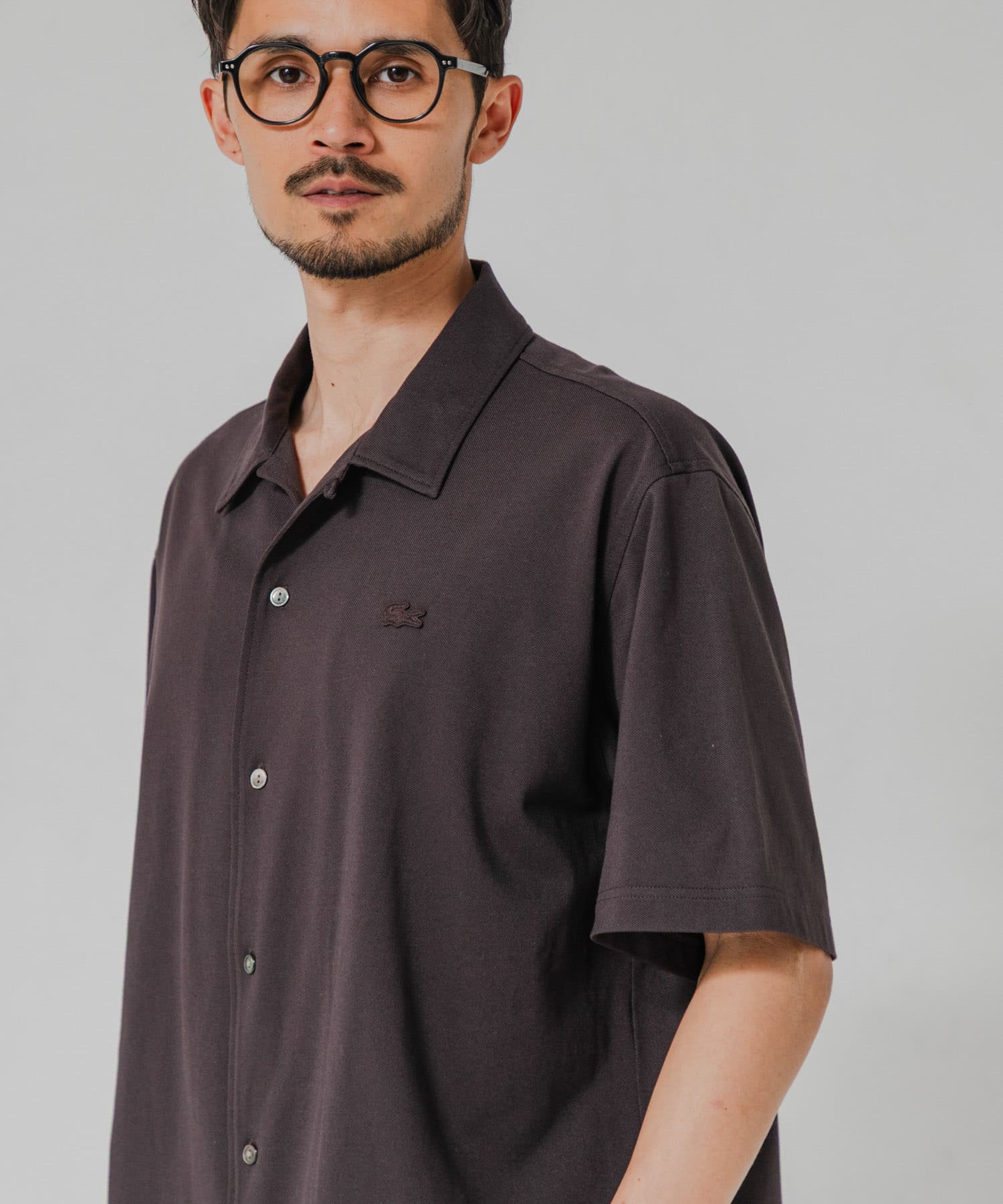 LACOSTE×URBAN RESEARCH　FUNCTIONAL PIQUE OP SHIRTS / 機能珠地開領襯衫