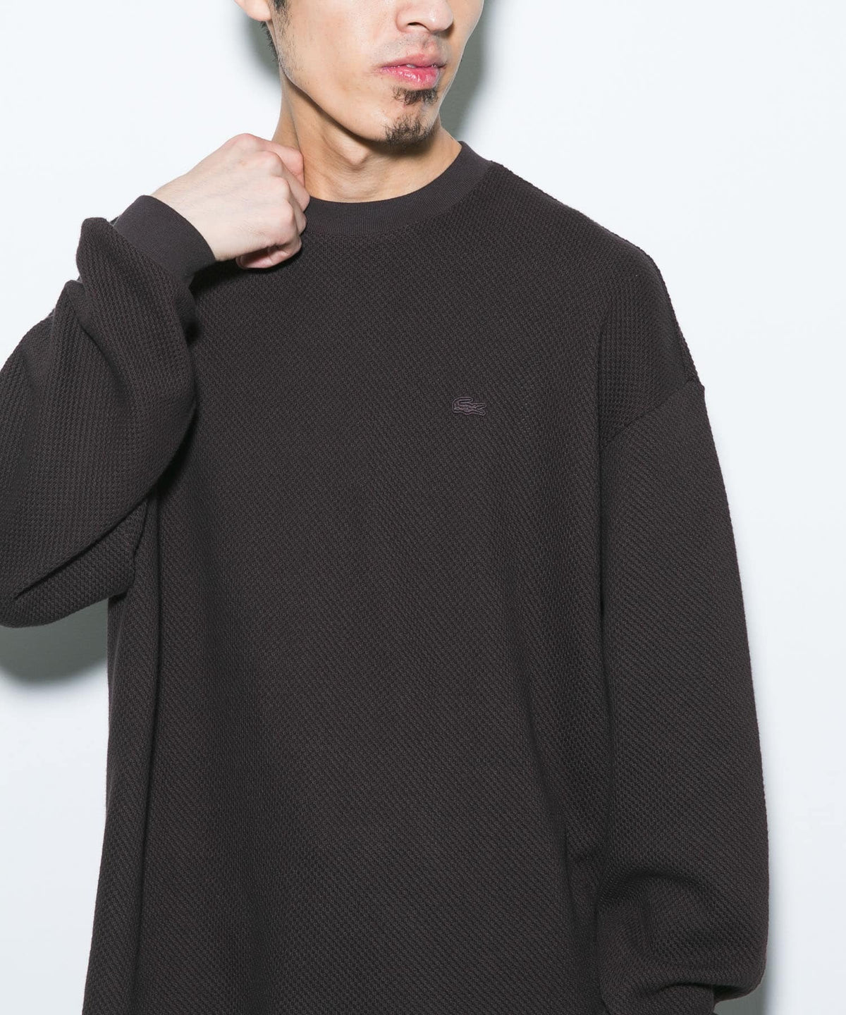 LACOSTE × DOORS / 重磅網眼布長袖T恤（日本聯名限定）