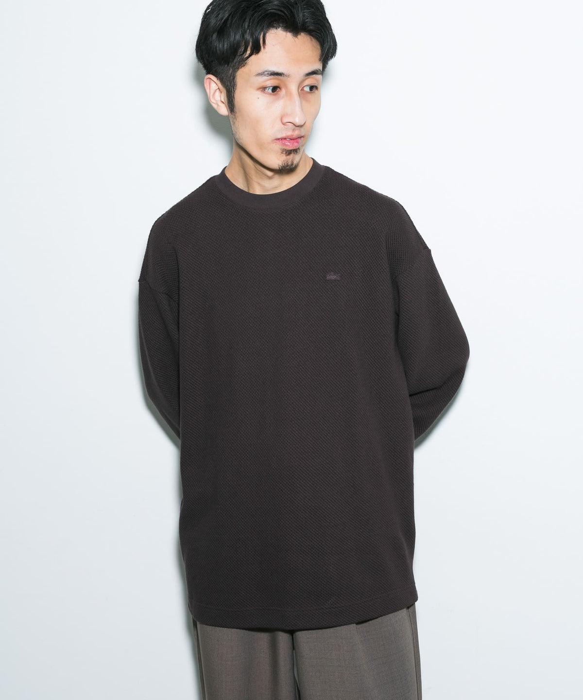 LACOSTE × DOORS / 重磅網眼布長袖T恤（日本聯名限定）