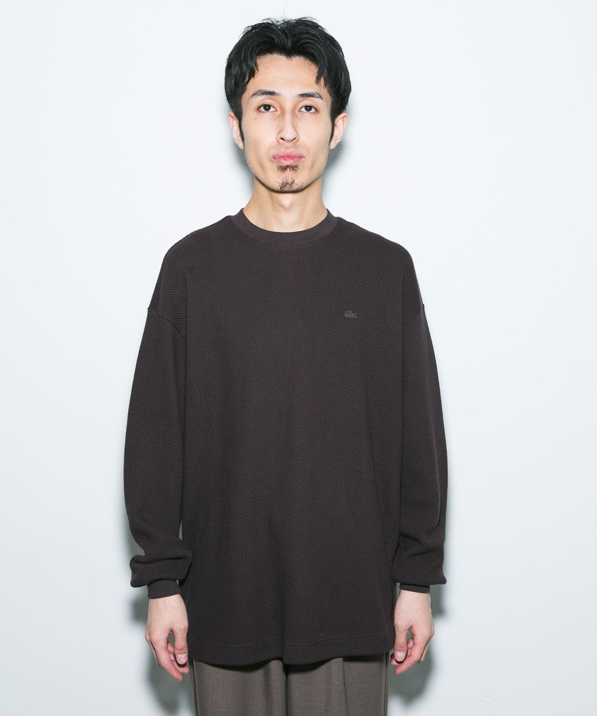 LACOSTE × DOORS / 重磅網眼布長袖T恤（日本聯名限定）